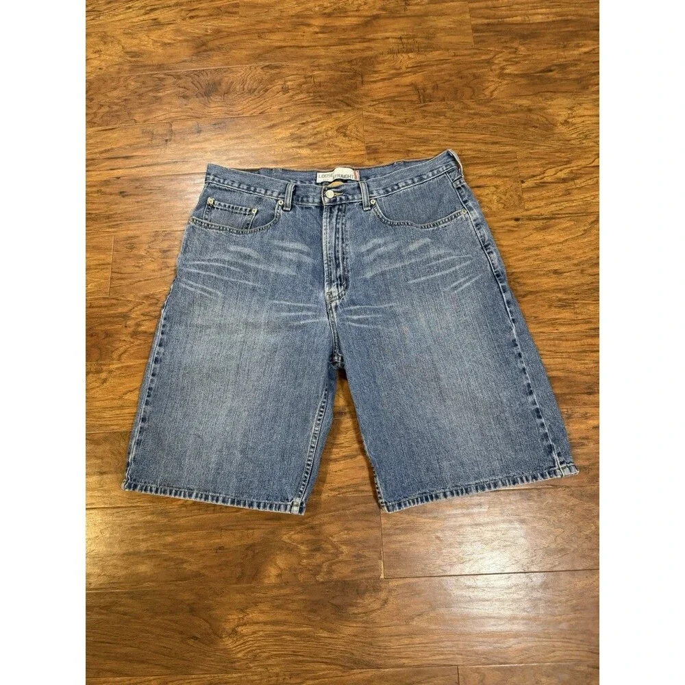 Vintage Levi's shorts mens 38 Loose Straight Baggy Casual Jean Shorts